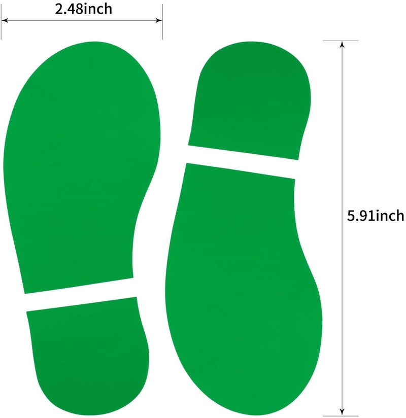 MixTeach 45 Pairs 90 Prints Kids Shoes Decals Footprint Stickers Decals Floor Wall Stairs for Class, Dance Studio, Floor Stickers Party Decoration Celebrate St. Patrick's Day (Mix-Color) - Image 2